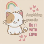 Sticker Faites-Le Avec Amour (Devant)