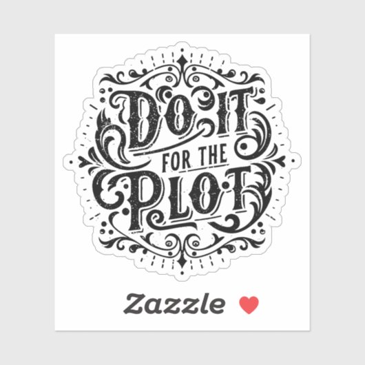 Sticker Faites-le pour le tracé (Feuille)