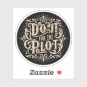 Sticker Faites-le pour le tracé (Feuille)