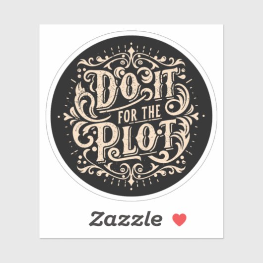 Sticker Faites-le pour le tracé (Feuille)