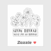 Sticker Faites le tour de ce que vous traversez (Feuille)