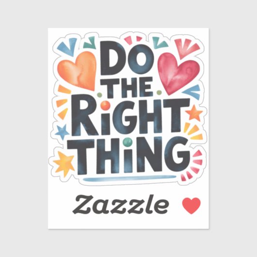 Sticker Faites les bonnes choses (Feuille)