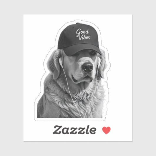Sticker Faites une déclaration avec ce graphique noir prem (Feuille)