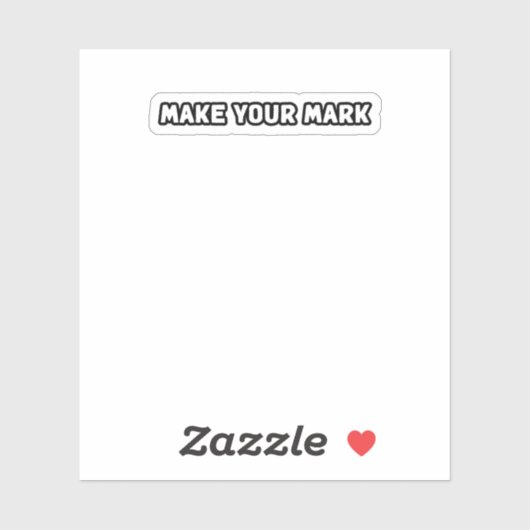 Sticker Faites votre marque Impact Contribution héritée (Feuille)