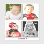 Sticker Faites votre propre collection personnalisée de dé (Feuille)