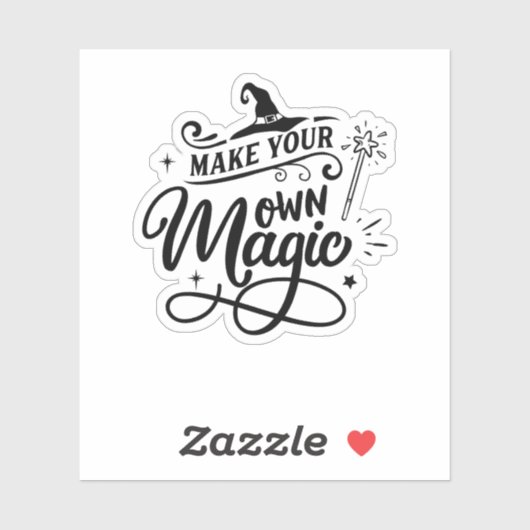 Sticker Faites votre propre magie (Feuille)