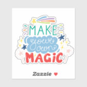 Sticker Faites votre propre magie (Feuille)