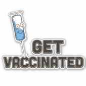 Sticker Faites-vous vacciner (Devant)