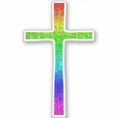 Sticker Faith Cross Rainbow (Devant)