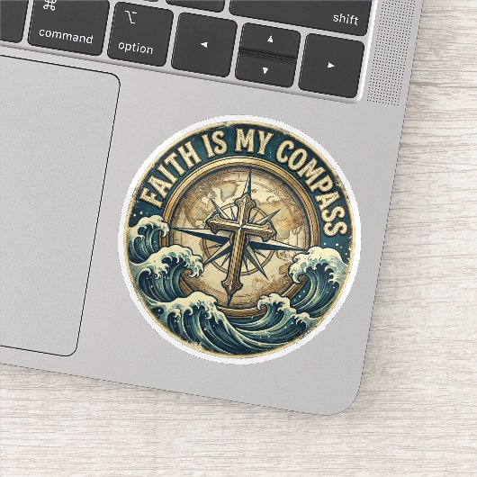 Sticker Faith is my Compass (Détail)