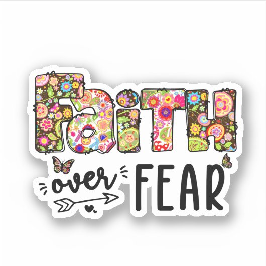Sticker Faith Over Fear (Devant)