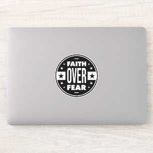 Sticker Faith Over Fear, quota de motivation