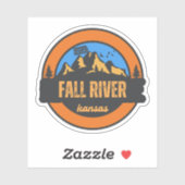 Sticker Fall River, Kansas (Feuille)