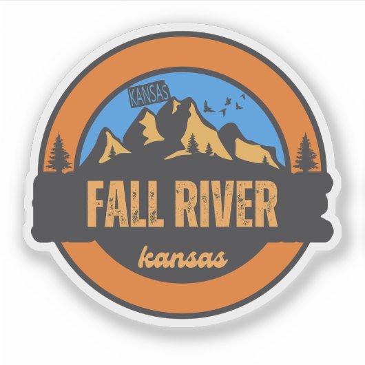 Sticker Fall River, Kansas (Devant)