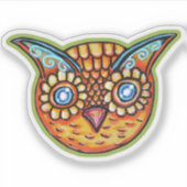 Sticker Falln Orange Owl Vintage Halloweenies (Devant)
