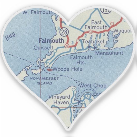 Sticker Falmouth MA (Devant)