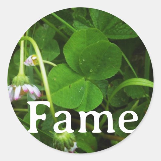 Sticker 'Fame' (Voorkant)