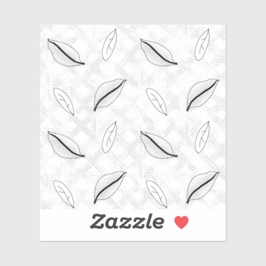 Sticker famille de mauvaises herbes Design Cent Trois (Feuille)