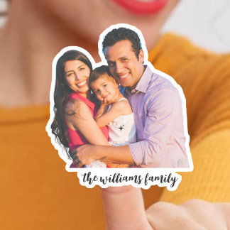 Sticker Famille de photo personnalisée