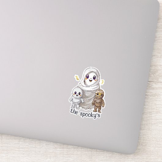 Sticker Famille éffrayante (Détail)