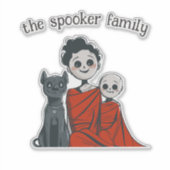 Sticker Famille éffrayante (Devant)