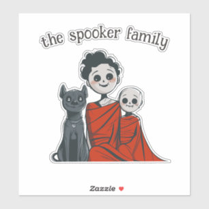 Sticker Famille éffrayante