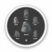 Sticker Famille Gorilla (Recto)