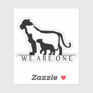 Sticker Famille Lion