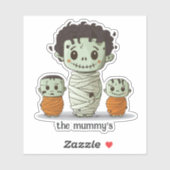 Sticker Famille mignonne (Feuille)