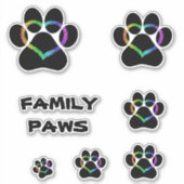 STICKER FAMILLE PAWS KITTY (Devant)