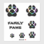 STICKER FAMILLE PAWS PUP (Feuille)