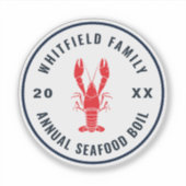 Sticker Family Seafood Boil été Homard Cuisine (Devant)