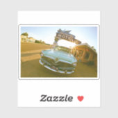 Sticker Famous Blue Swallow Motel on Route 66 (Feuille)