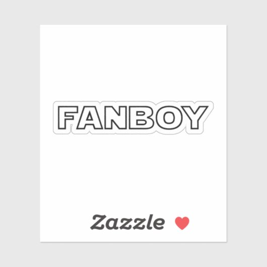 STICKER FANBOY (Feuille)