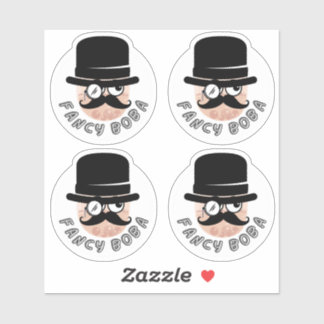 Sticker Fancy Boba- Pack de 4