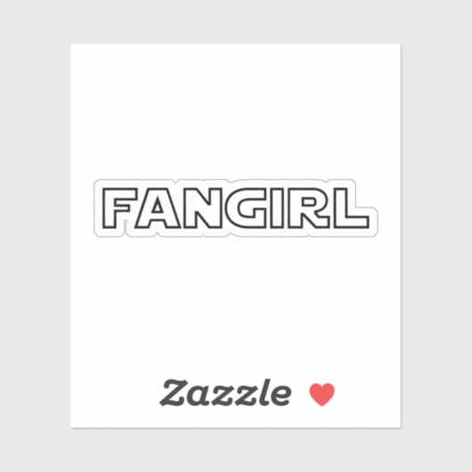 STICKER FANGIRL (Feuille)