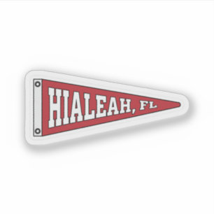 Sticker Fanion de Hialeah, Floride