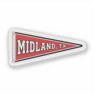 Sticker Fanion de Midland, Texas