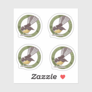 Sticker Fantal NZ Oiseau Natif Nouvelle-Zélande Aotearoa N