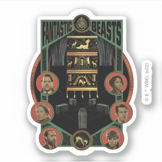 Sticker Fantastic Beasts Room of Requirement Graphic (Devant)