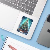 Sticker Fantasy Xmas Tree (Ordinateur portable avec iPhone)