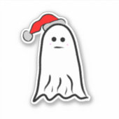Sticker Fantôme avec Santa Hat (Devant)