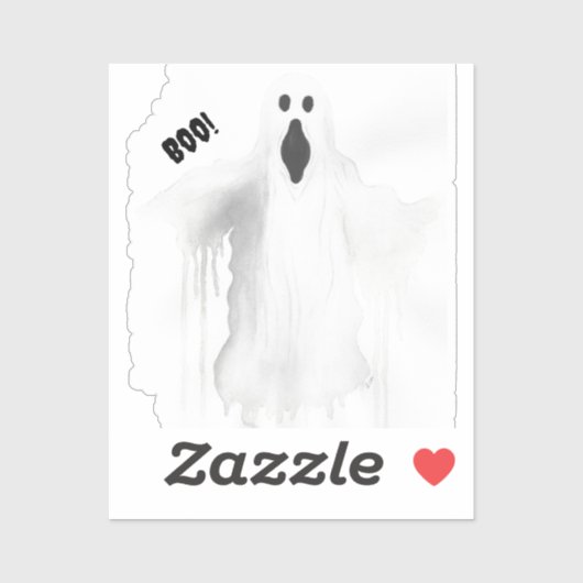 Sticker Fantôme de fantôme (Feuille)