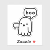 Sticker Fantôme Drôle De Désapprobation Boo ! (Feuille)