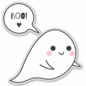 Sticker Fantôme Éffrayant et mou (Devant)