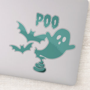 Sticker Fantôme Halloween Poo