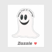 Sticker Fantôme Halloween Trick-or-Treat (Feuille)