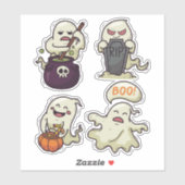 Sticker Fantômes d'Halloween (Feuille)