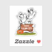 Sticker Fantômes et amis Halloween (Feuille)