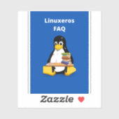 Sticker FAQ Linuxeros (Feuille)